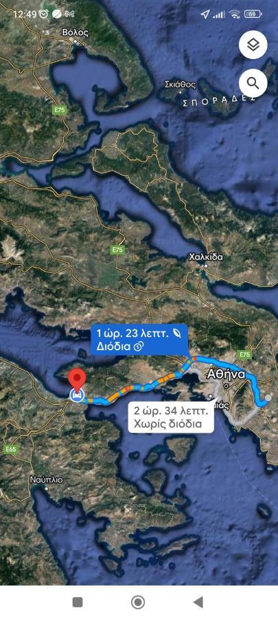 Studio Poseidonia Apartment 75Sqm Corinth Canal Ngoại thất bức ảnh