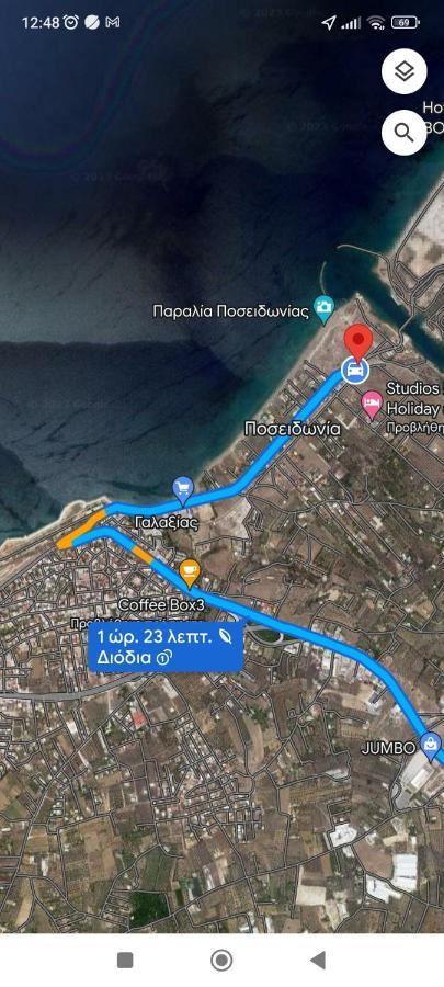 Studio Poseidonia Apartment 75Sqm Corinth Canal Ngoại thất bức ảnh